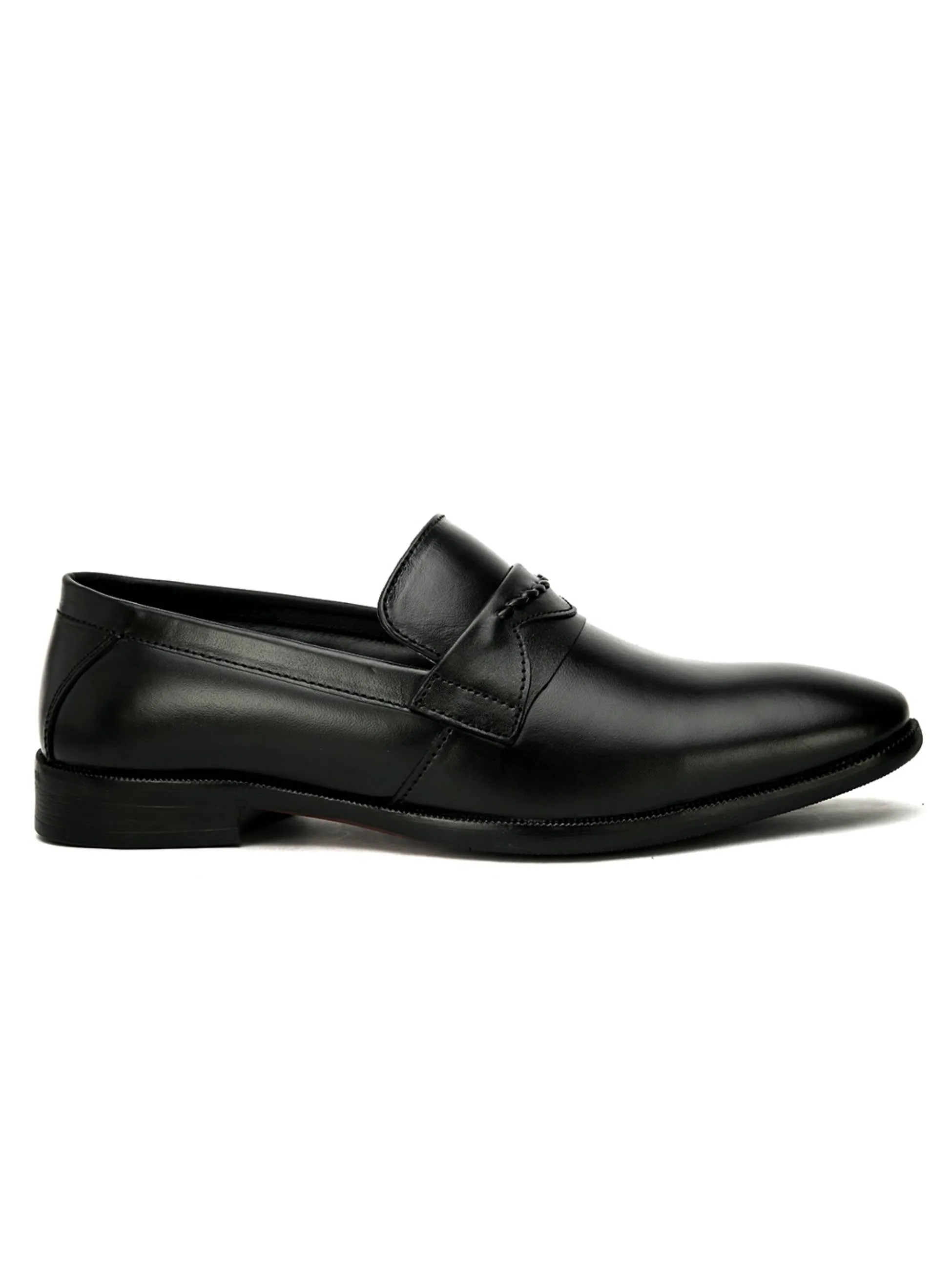 FENTACIA Men Genuine Leather Slip-On Formal Shoes