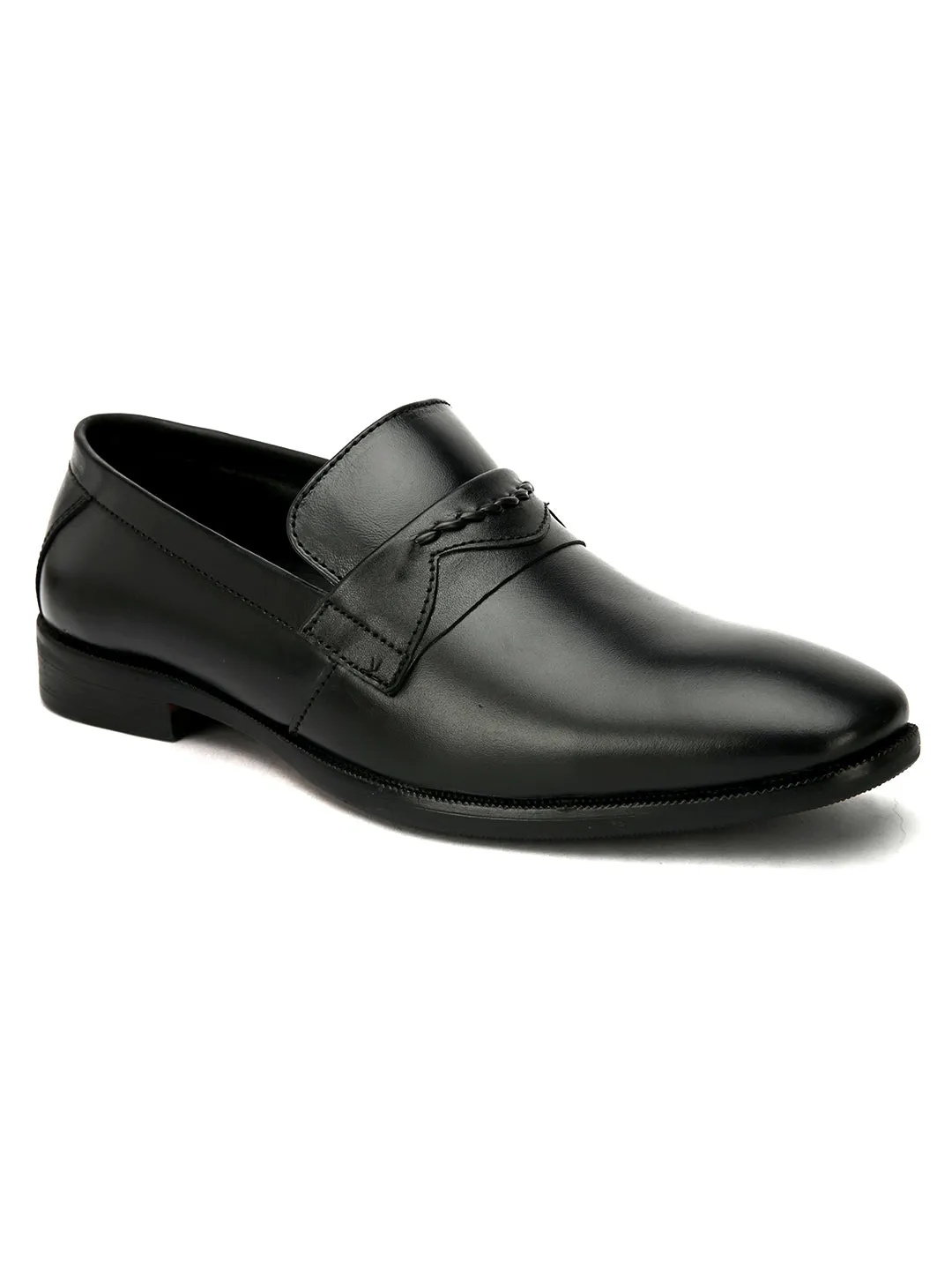 FENTACIA Men Genuine Leather Slip-On Formal Shoes