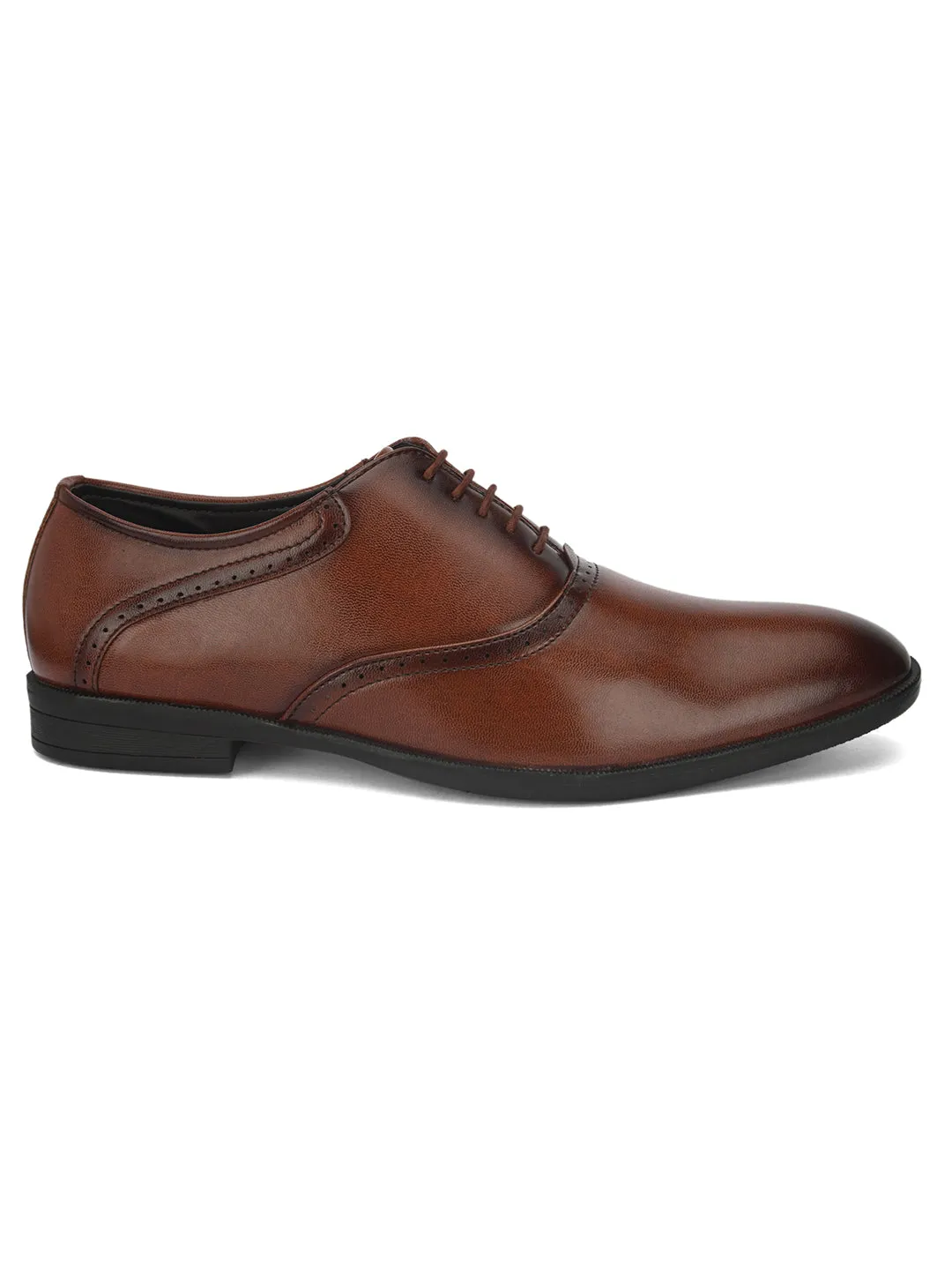 FENTACIA Men Tan Lace-Ups Formal Shoes