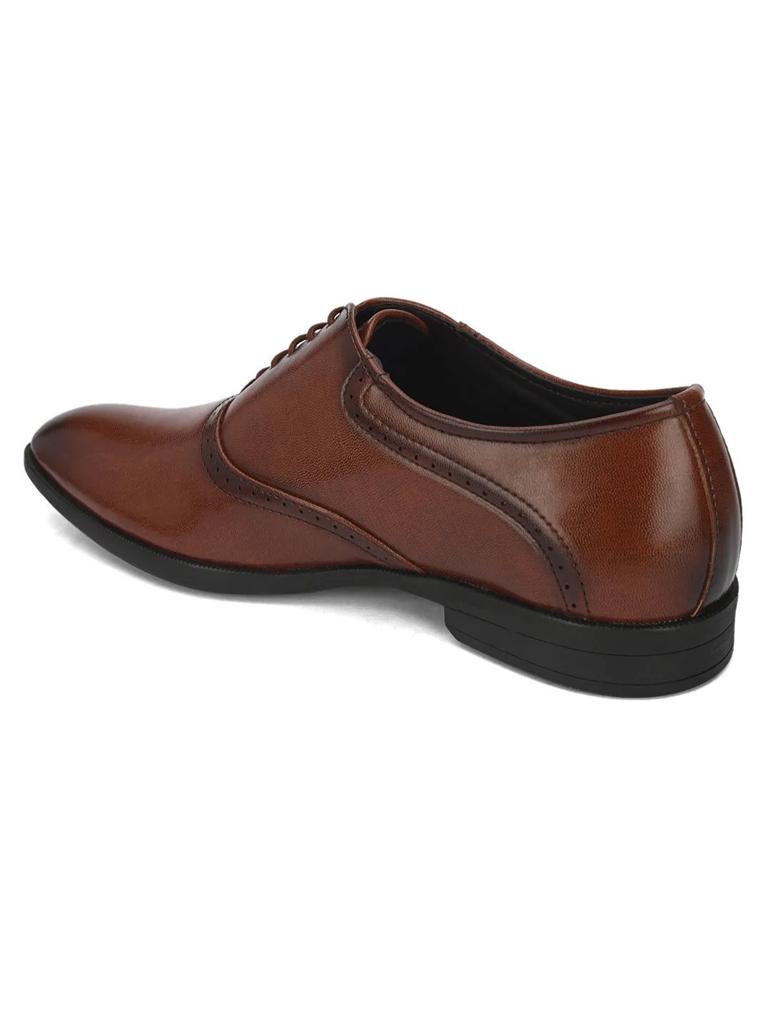 FENTACIA Men Tan Lace-Ups Formal Shoes