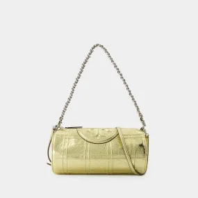 Fleming Soft Barrel Bag - Tory Burch - Leather - Gold