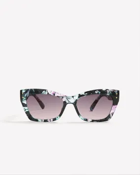 Floral Plastic Sunglasses