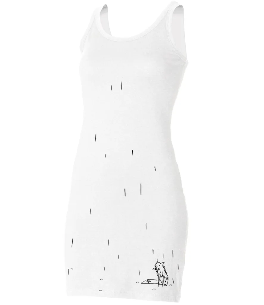 Fox in the rain vest dress