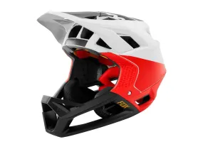 Fox Racing Proframe Full Face Helmet - Pistol - White-Black-Red - 2019