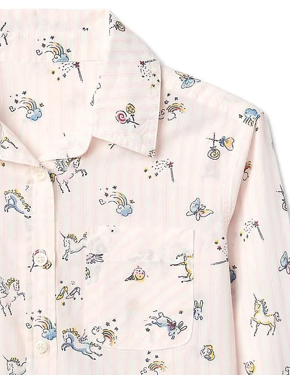 GAP Girls Pink Unicorn Tunic