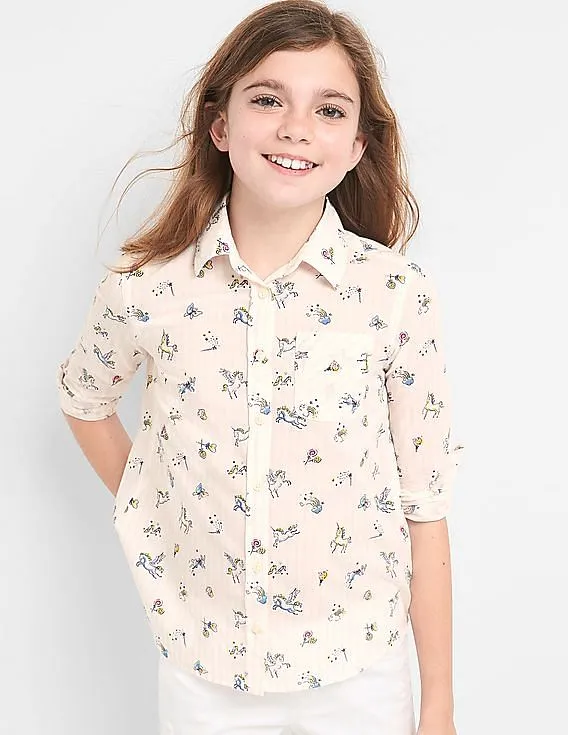 GAP Girls Pink Unicorn Tunic