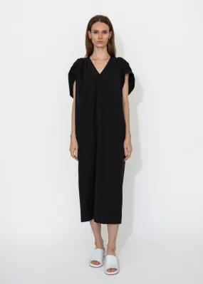 Gathered Dress - Black