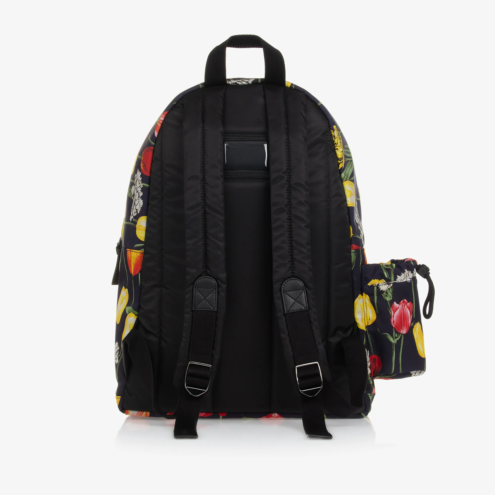 Girls Navy Blue Tulip Print Backpack (40cm)