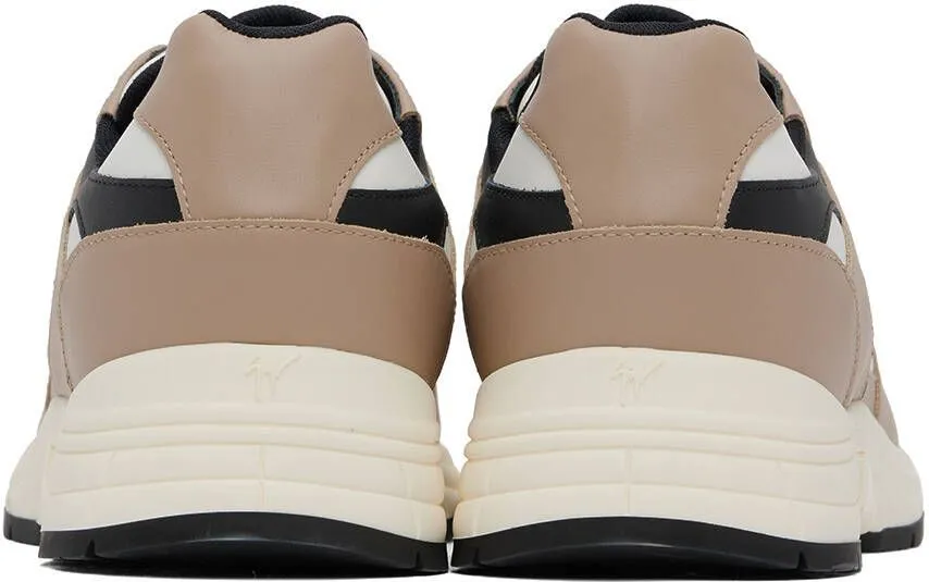 Giuseppe Zanotti White & Beige GZ Sneakers