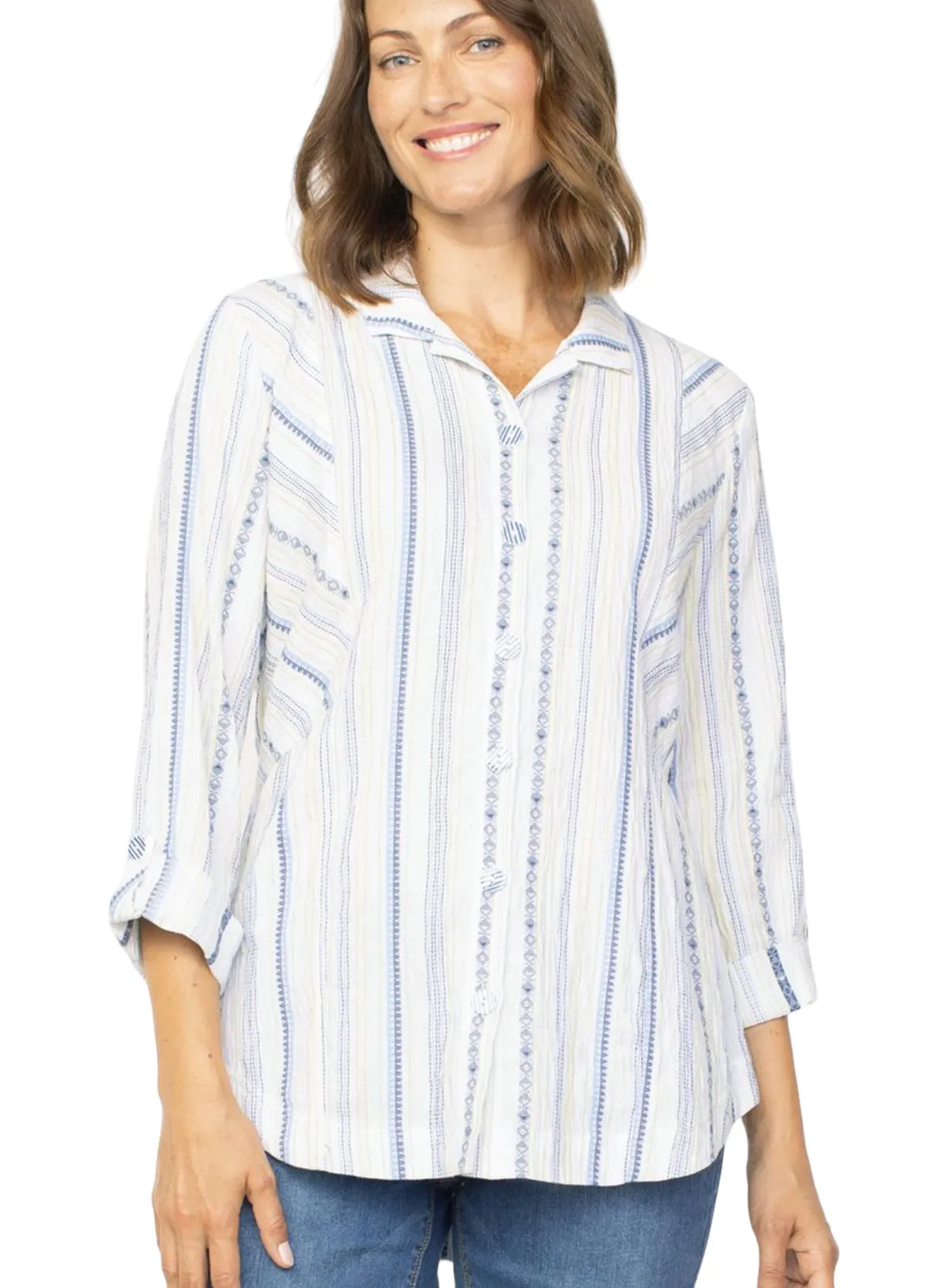 HABITAT COASTAL BOHO BOYFRIEND TUNIC