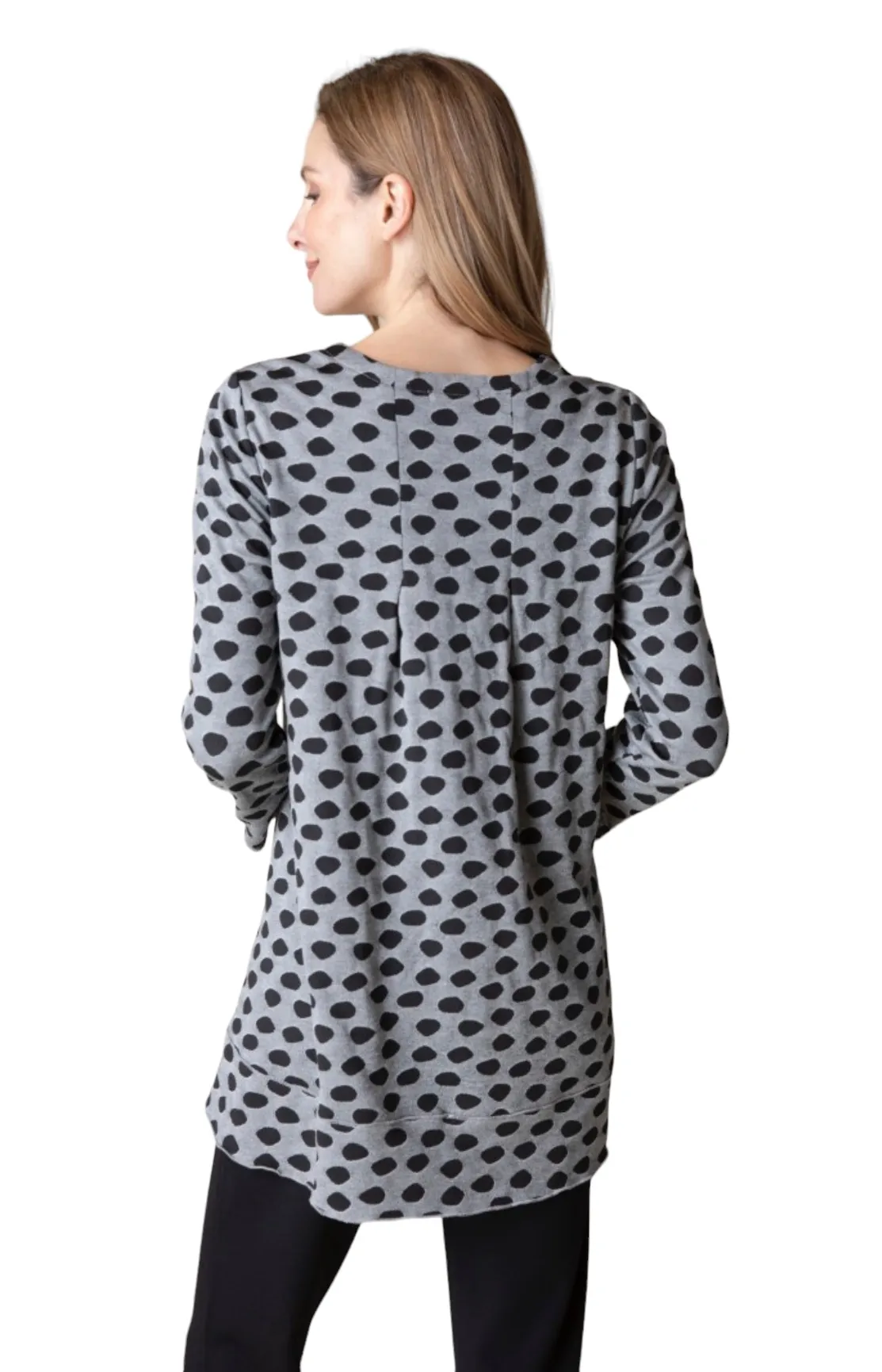 HABITAT TEXTURED DOT PLEAT BACK TUNIC