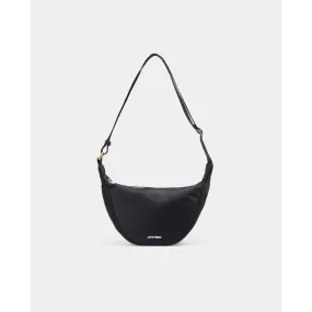 Half-moon nylon shoulder bag