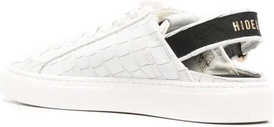 Hide&Jack Sabot Croco sneakers White