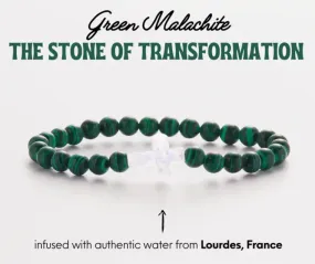 Holy Water Cross Malachite Bracelet