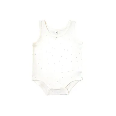 Hoppetta Sleeveless Romper WHITE