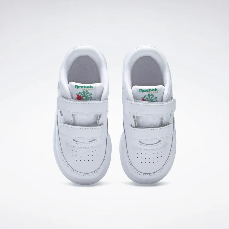 Infant Reebok Club C (White/Glen Green/Vector Blue)