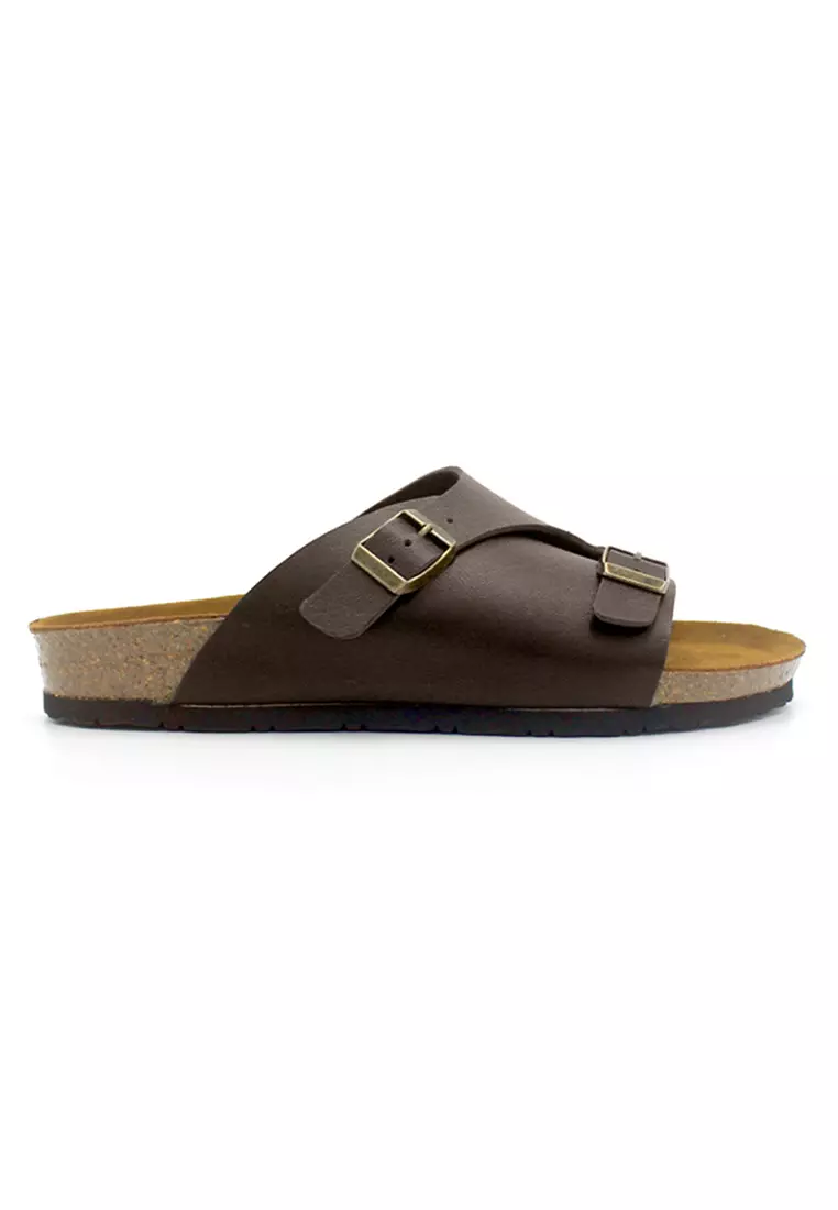 Jersey - Dark Brown Leather Sandals & Flip Flops