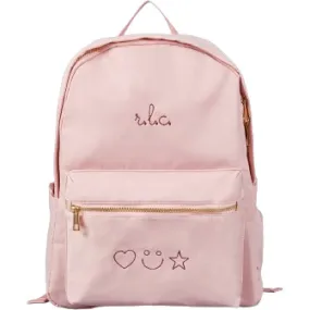 juju + stitch Personalized Script Embroidered Backpack, Pink