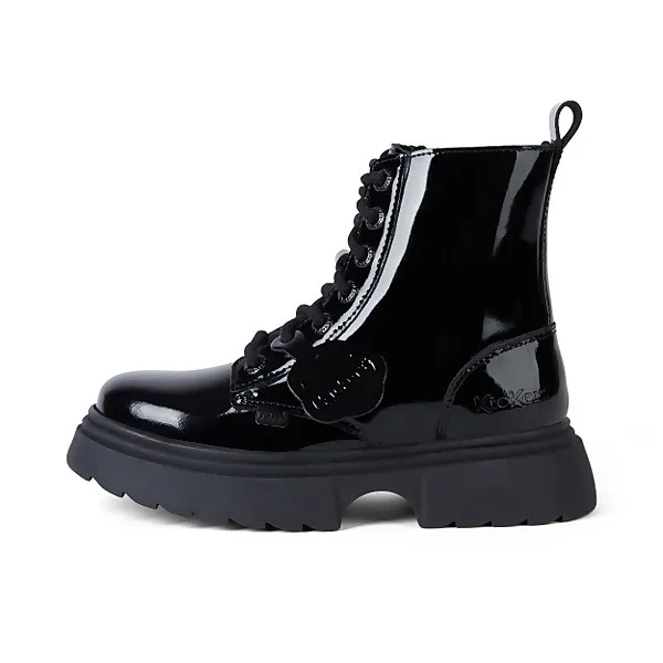 Junior Girls Kenzi Boot Patent leather Black