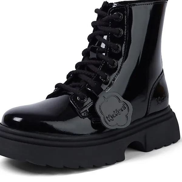 Junior Girls Kenzi Boot Patent leather Black