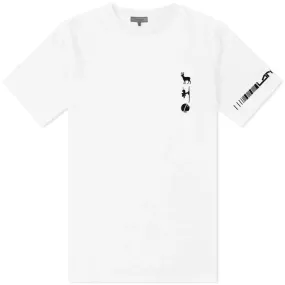 Lanvin Ski Placed Logo White T Shirt