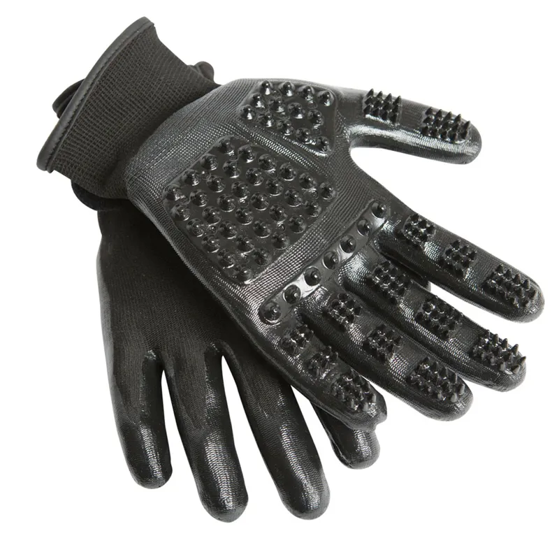 LeMieux Hands On Grooming Gloves - Black