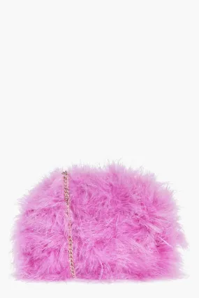 Lexi Marabou Faux Fur Cross Body Bag