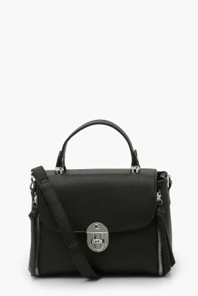 Lock Detail Cross Body Bag