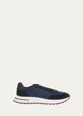 Loro Piana Men's Weekend Walk Low-Top Sneakers