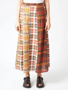 Madras Crazy Check Skirt