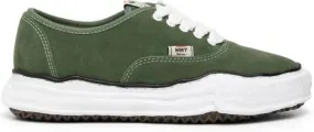 Maison MIHARA YASUHIRO Baker low-top suede sneakers Green