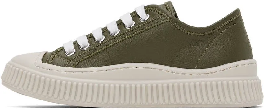 Marni Kids Khaki Pablo Sneakers