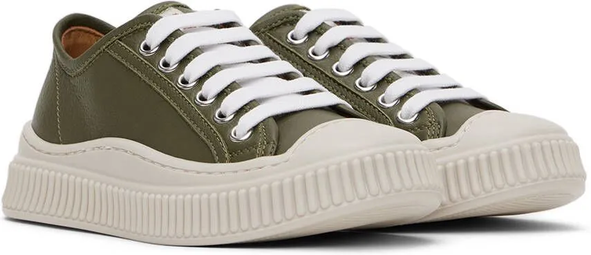 Marni Kids Khaki Pablo Sneakers