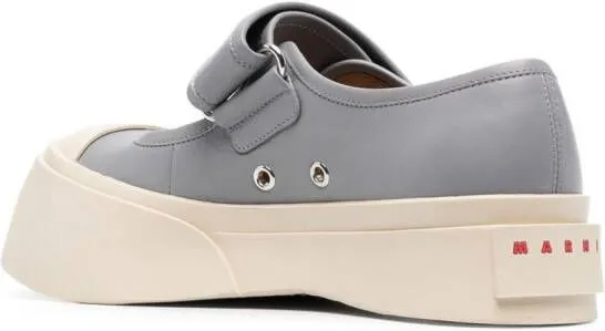 Marni leather Mary Jane sneakers Grey