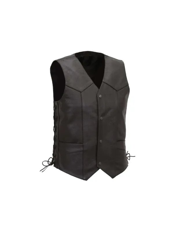 Men’s Classic Western Style Leather Vest