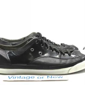 Men's converse jack purcell black leather sneakers sz 13