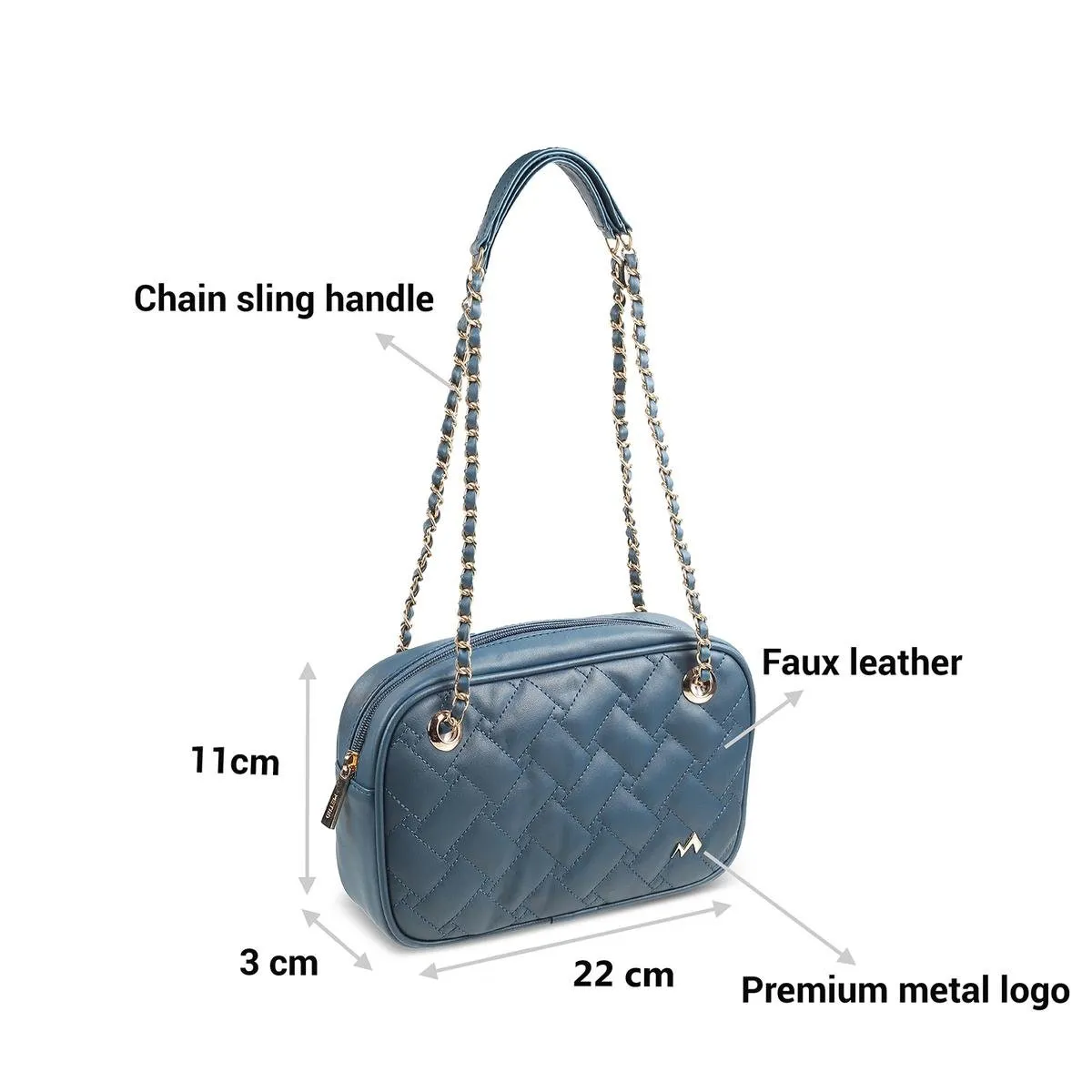 Metro Women Blue Shoulder Bag