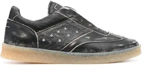 MM6 Maison Margiela logo-patch low-top sneakers Black