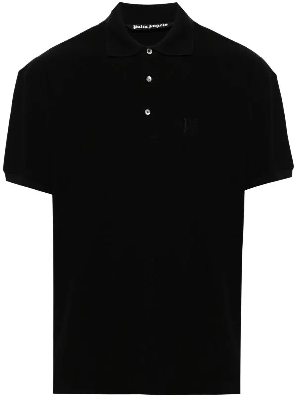 MONOGRAM LOGO-EMBROIDERED COTTON POLO SHIRT