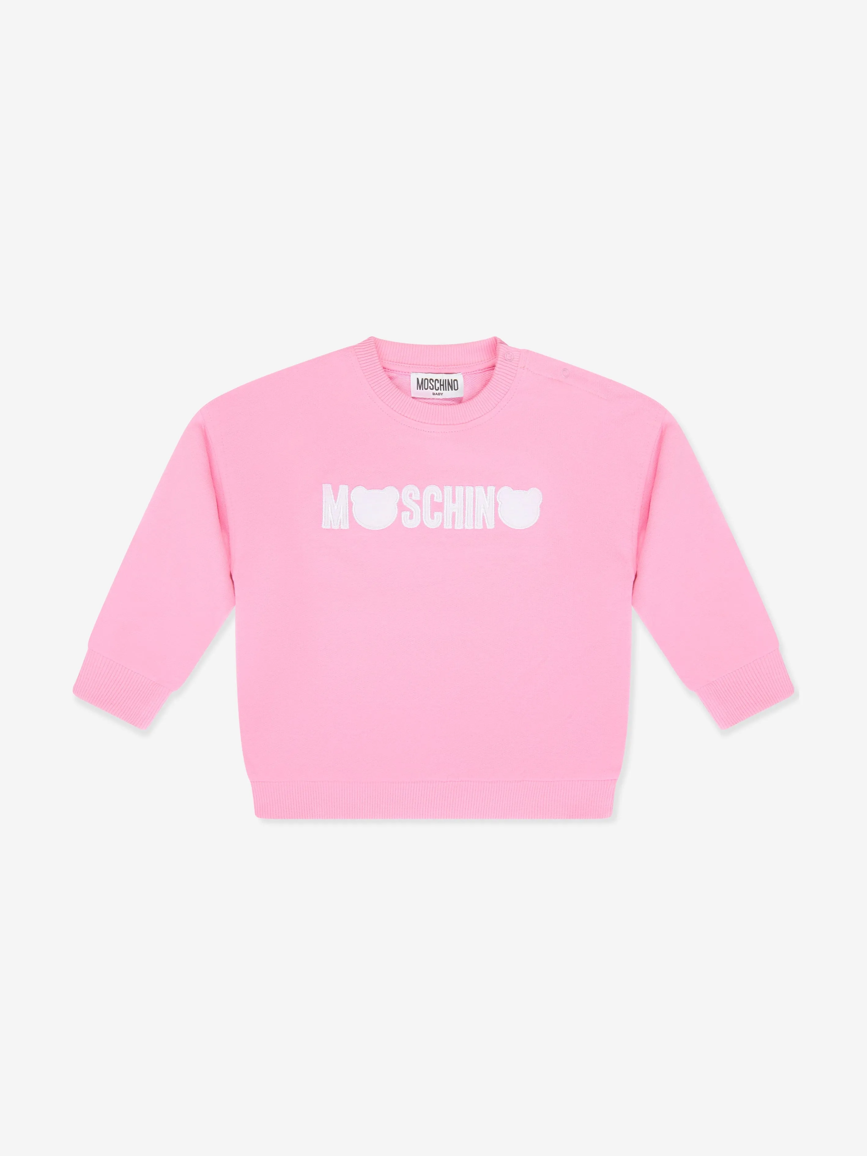 Moschino Baby Girls Teddy Logo Tracksuit in Pink