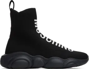 Moschino Black Teddy Sock Sneakers