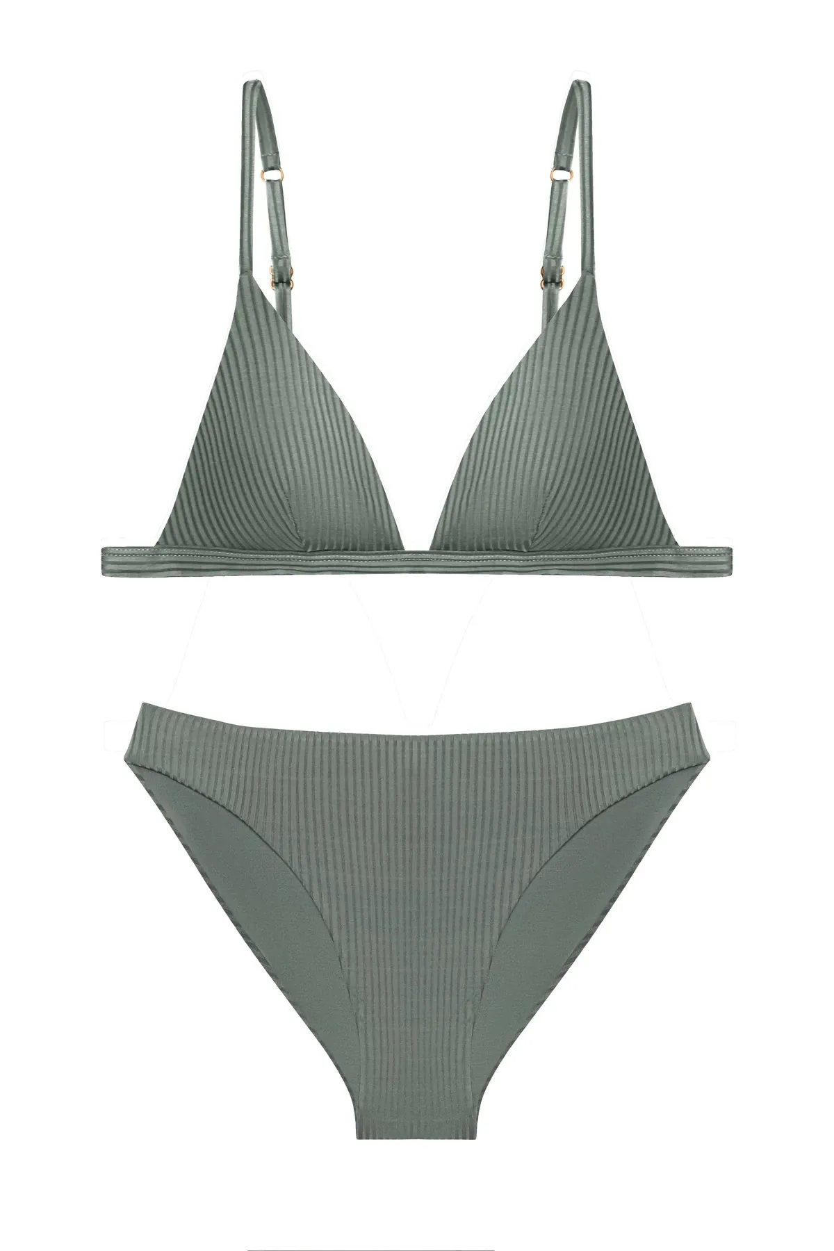 Moss Triangle Bikini Top