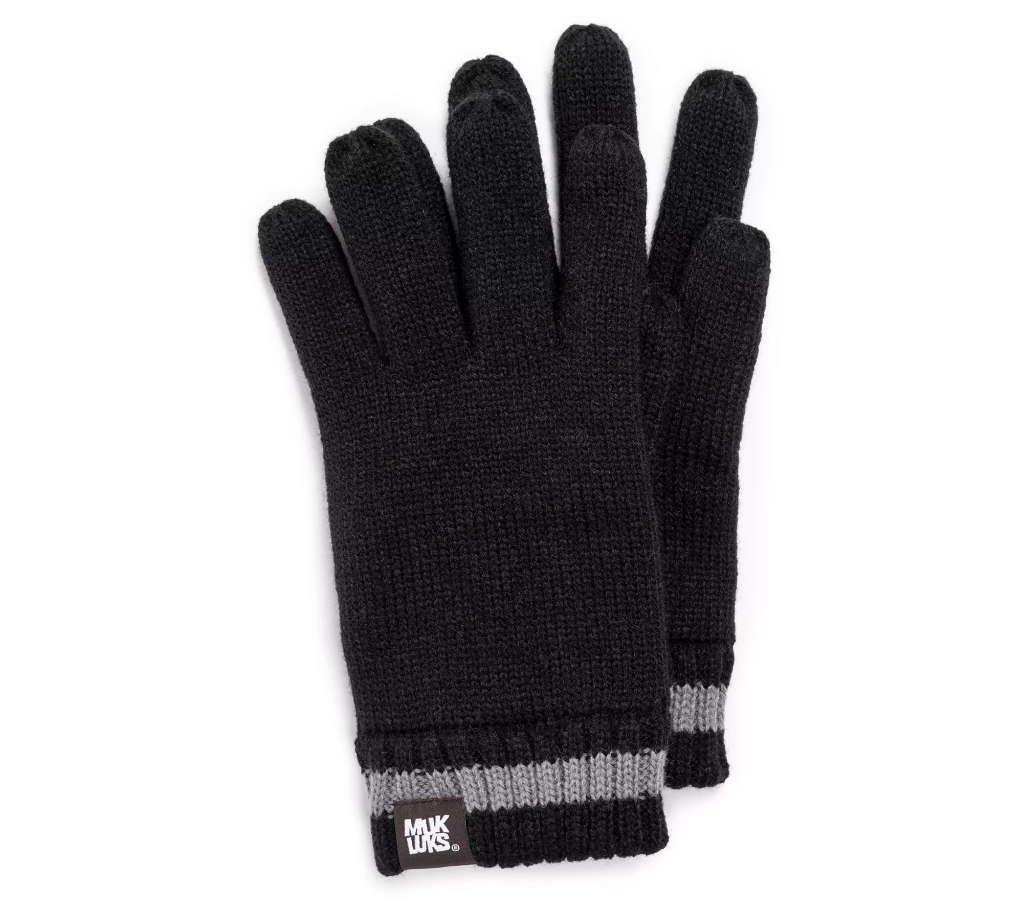 MUK LUKS Men's Ribbed Gloves