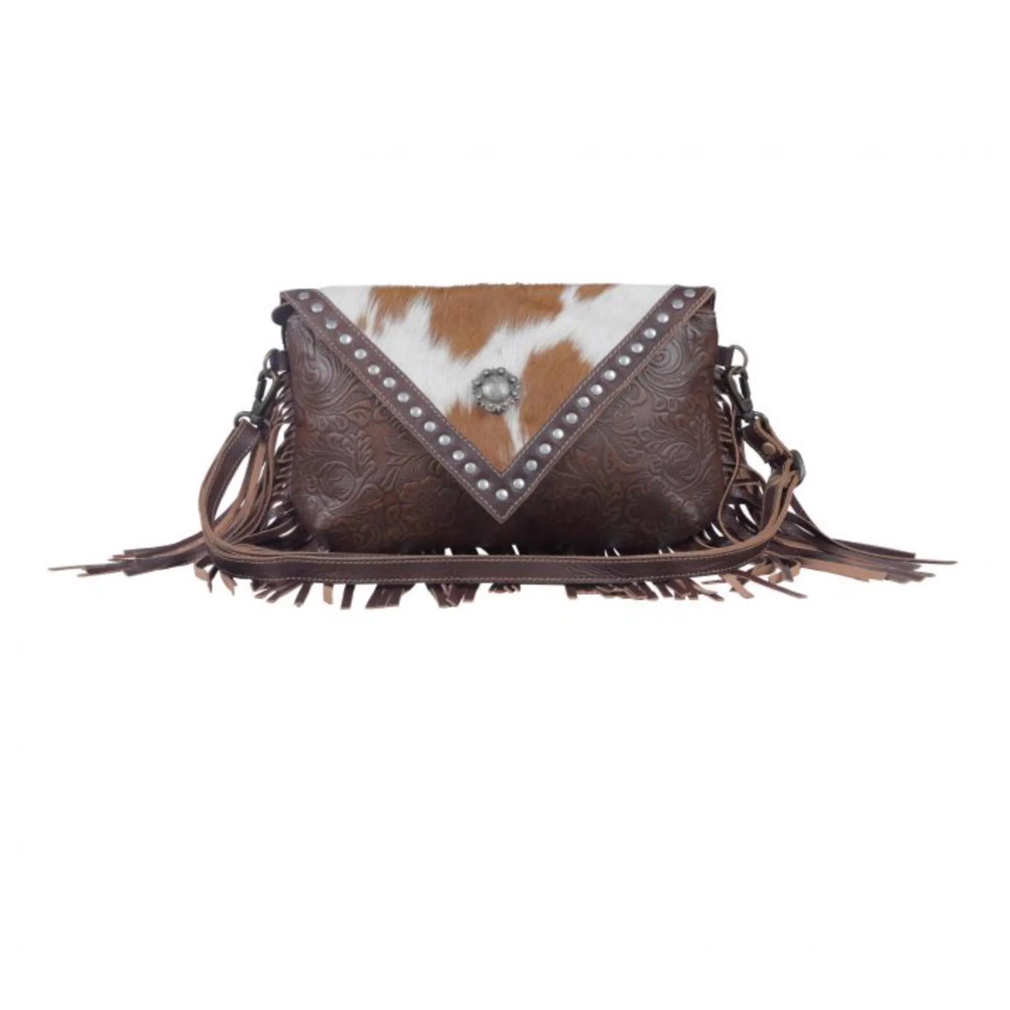 Myra Dusky Tones Leather & Hairon Bag