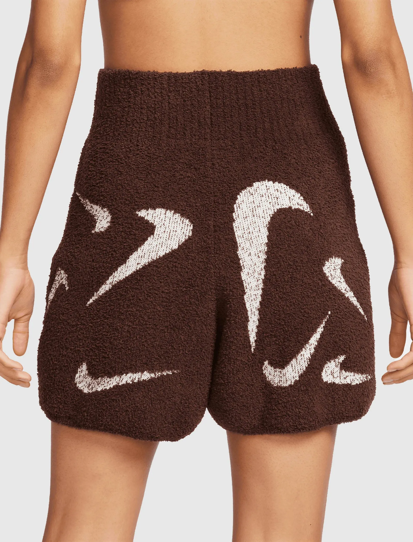 NIKE WOMEN'S KNIT SHORT   BROWN