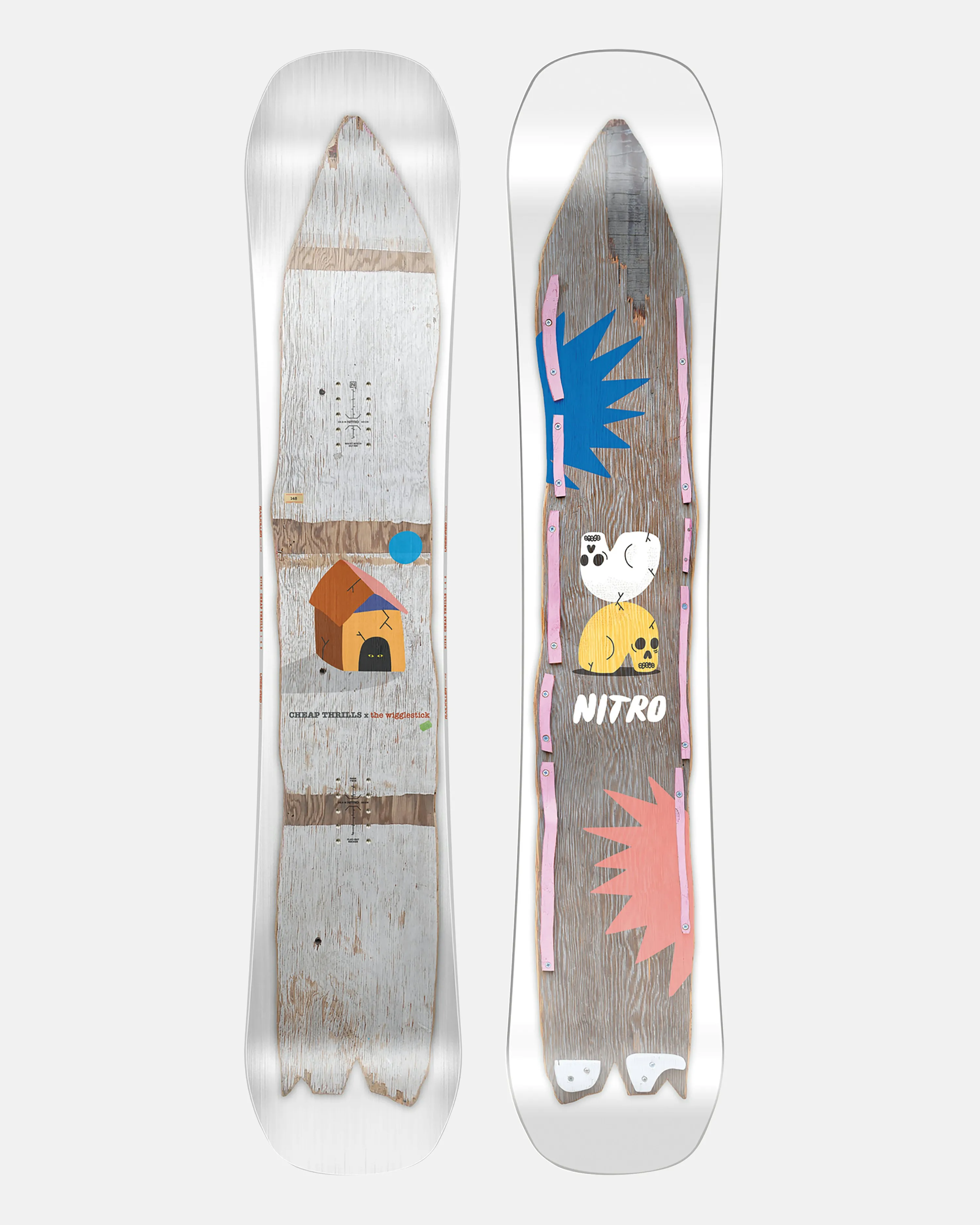 Nitro Cheap Thrills X Wigglestick Snowboard Multi | Men | Junkyard