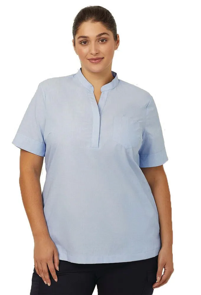 NNT Uniforms CATUGA Textured Short Sleeve Tunic - Blue - 6