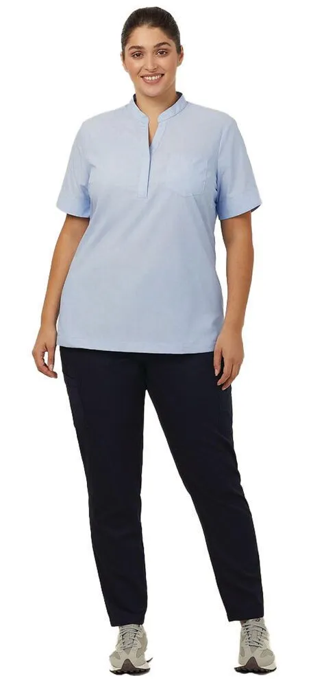 NNT Uniforms CATUGA Textured Short Sleeve Tunic - Blue - 6