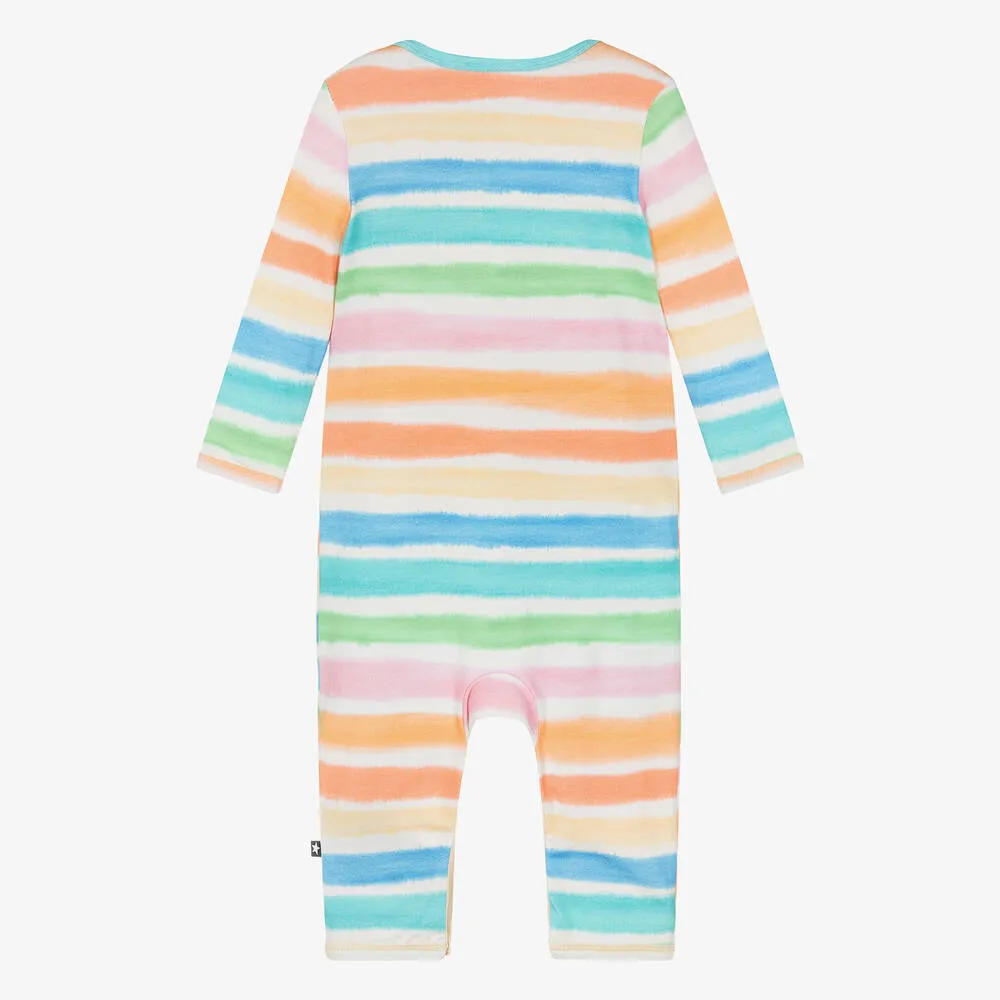 Orange Organic Cotton Rainbow Romper