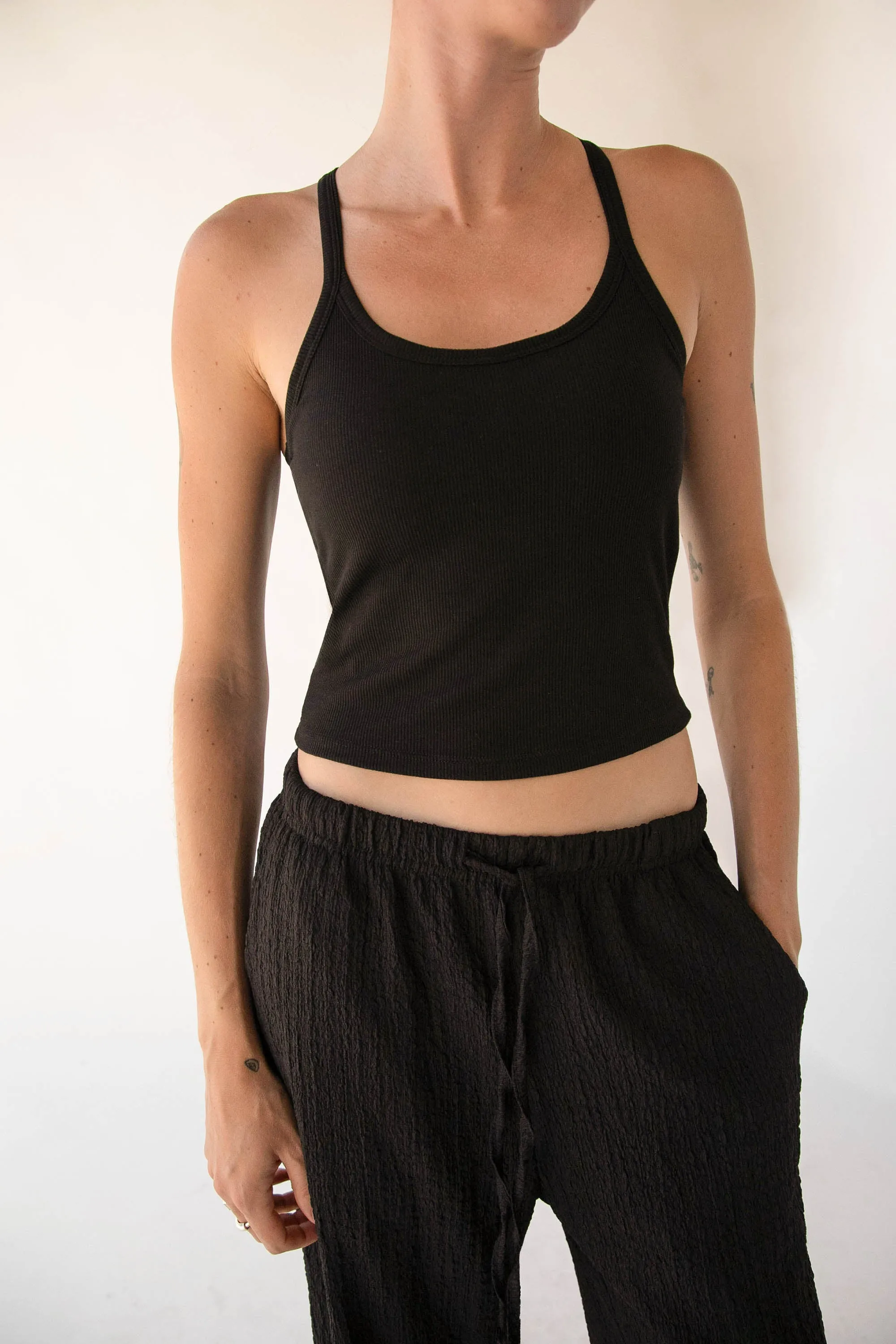 PADDED RACERBACK TANK TOP